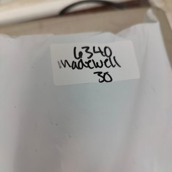 Madewell Curvy Stovepipe Jeans Womens 30 Gray Armand Wash Stretch Raw Hem S - Picture 9 of 9